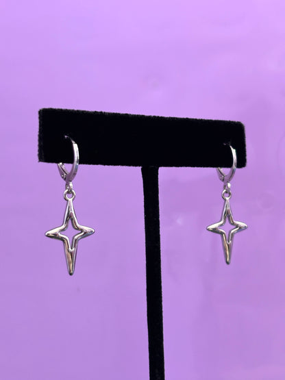 STAR - Silver Earrings