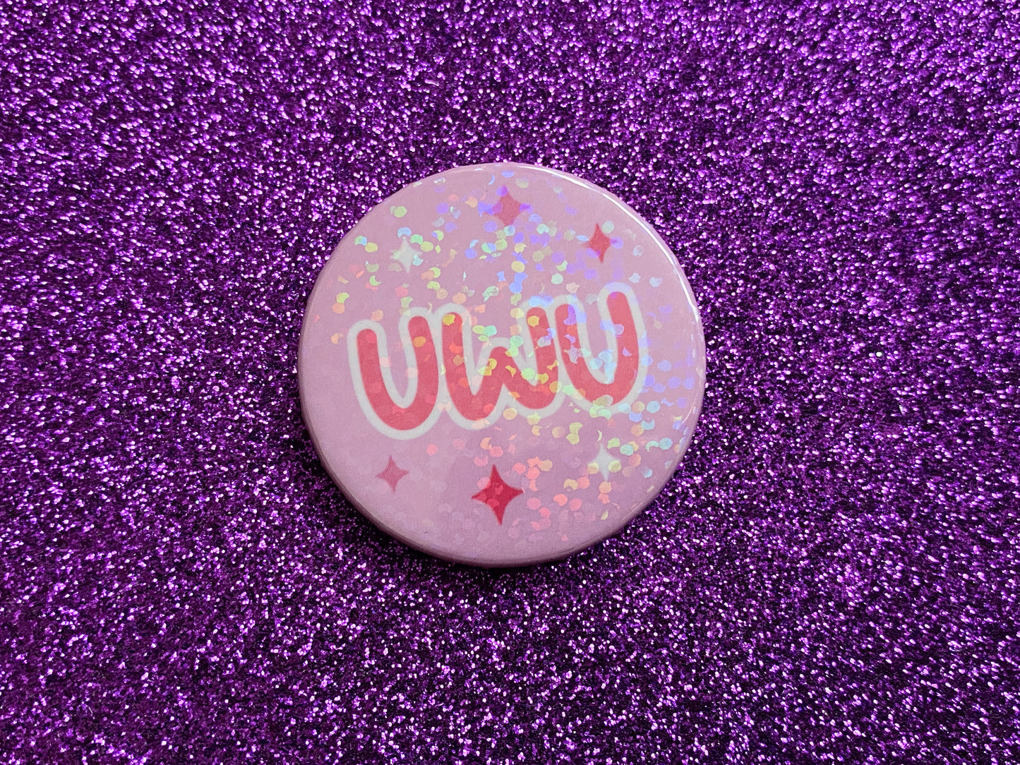 UWU - Holographic Pin Badge