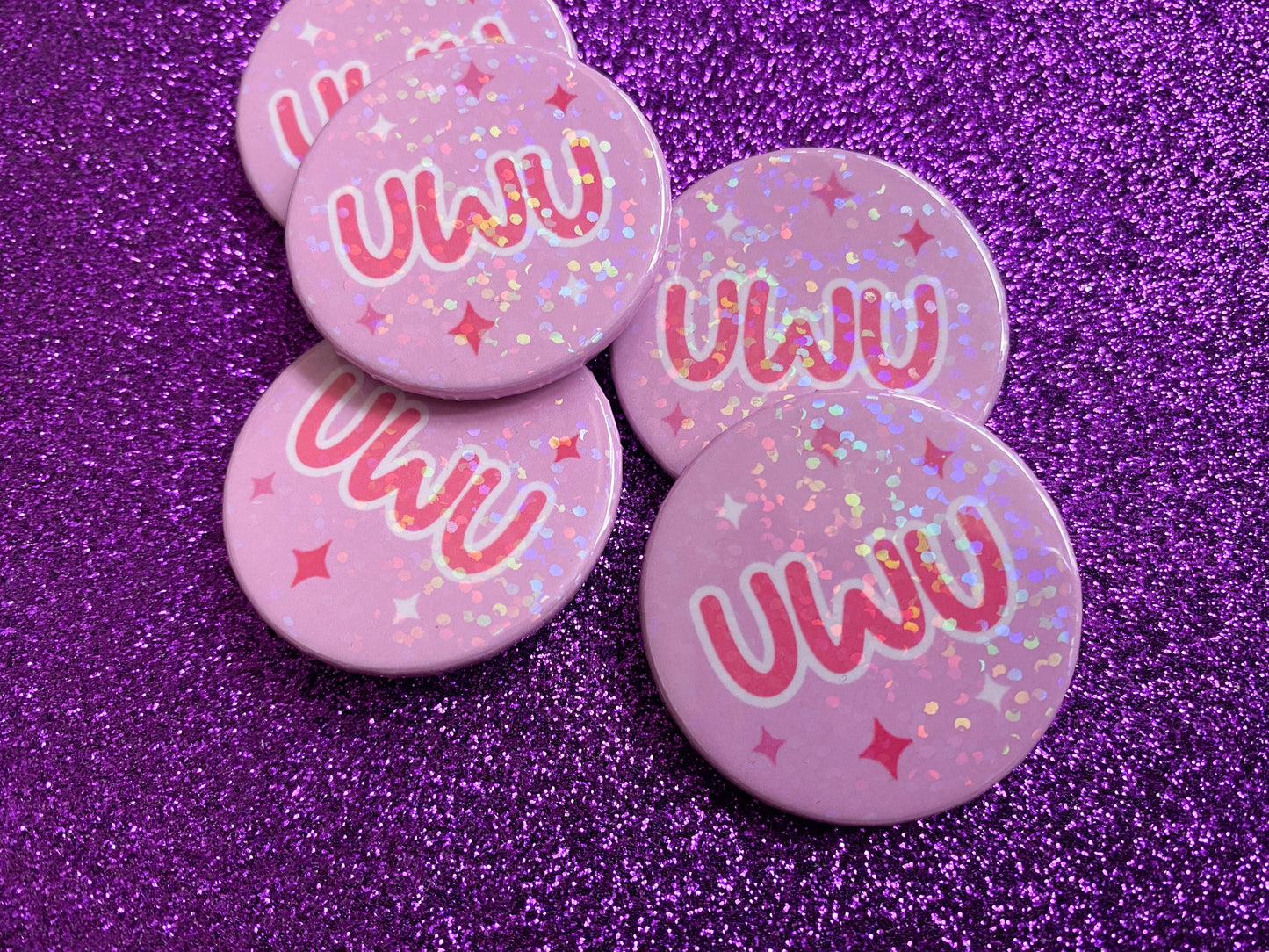 UWU - Holographic Pin Badge