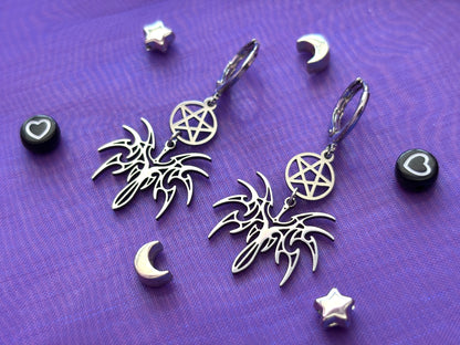 PENTAGOTH - Sword Dropper Earrings