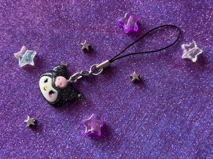KUROMI - Glitter Resin Charm