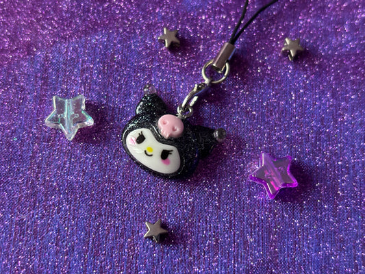 KUROMI - Glitter Resin Charm