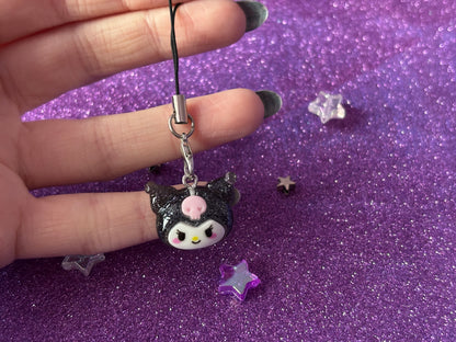KUROMI - Glitter Resin Charm
