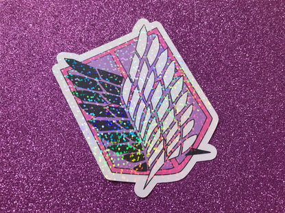SURVEY CORPS - Attack On Titan Holographic Vinyl Sticker