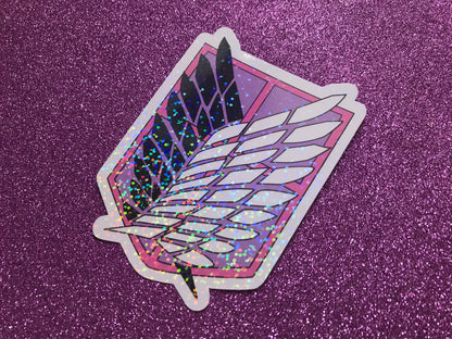 SURVEY CORPS - Attack On Titan Holographic Vinyl Sticker