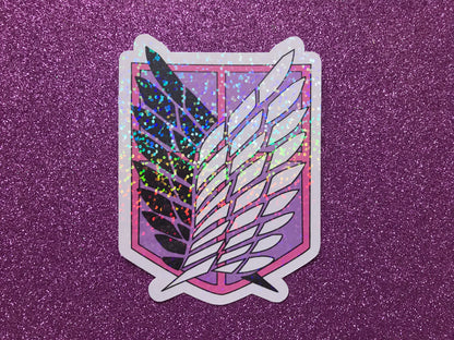 SURVEY CORPS - Attack On Titan Holographic Vinyl Sticker