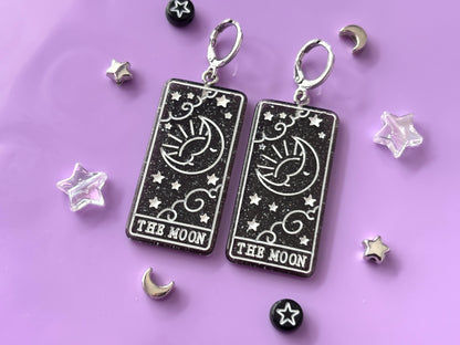 THE MOON - Resin Tarot Earrings