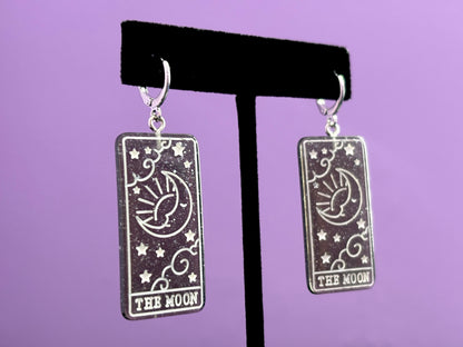 THE MOON - Resin Tarot Earrings