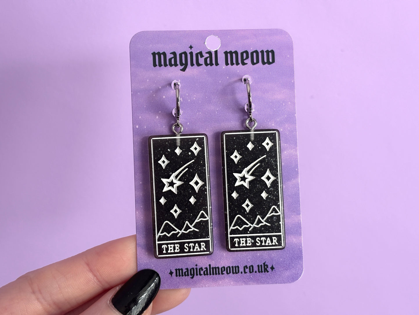 THE STAR - Resin Tarot Earrings