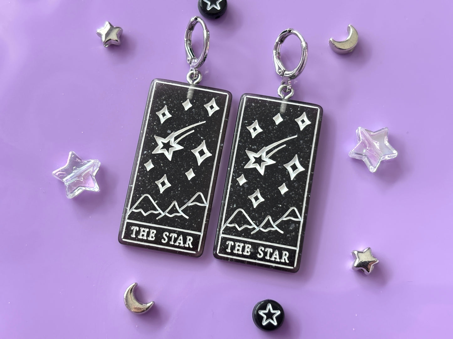 THE STAR - Resin Tarot Earrings