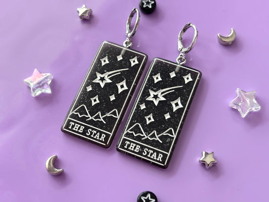 THE STAR - Resin Tarot Earrings
