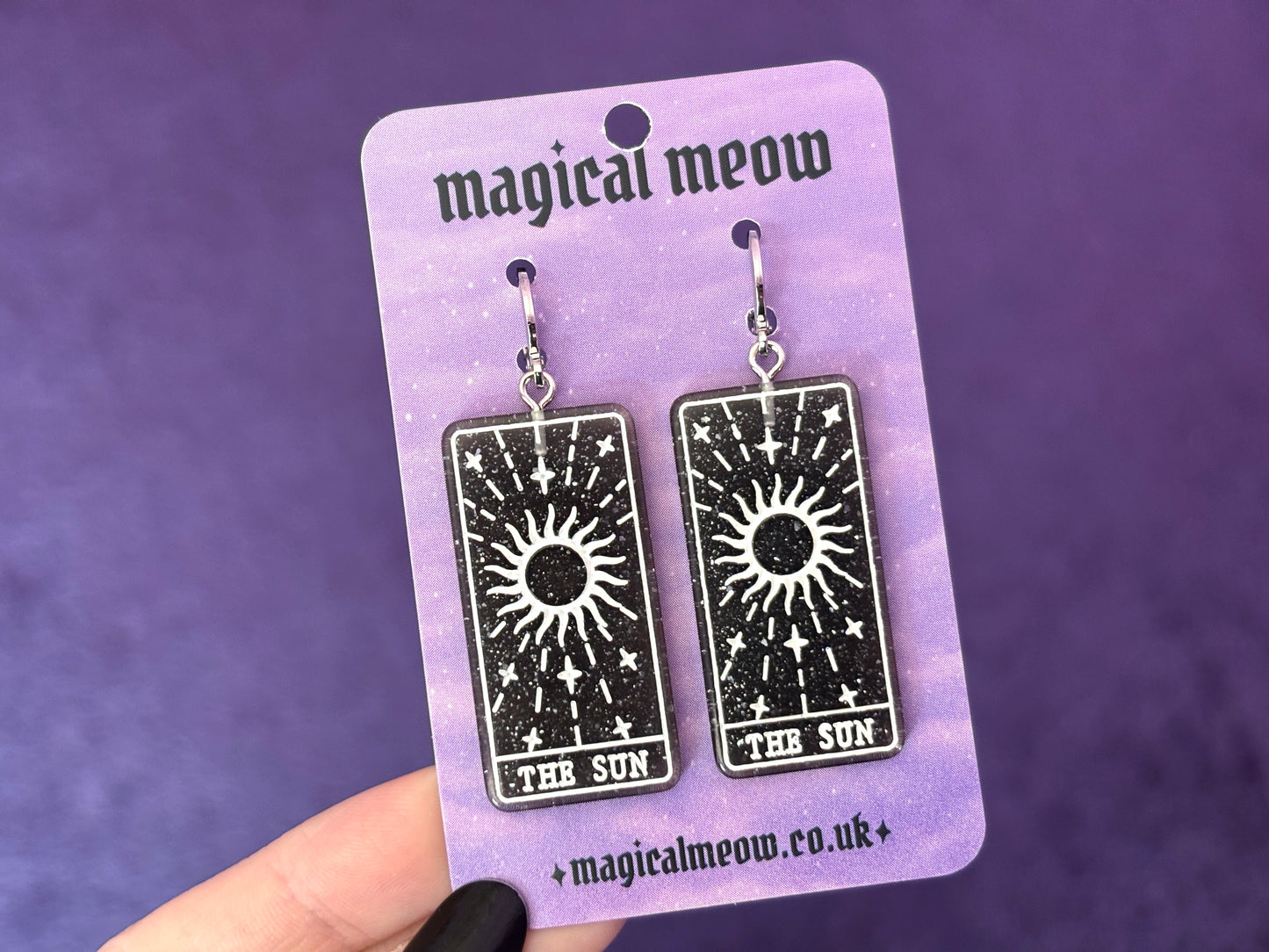 THE SUN - Resin Tarot Earrings
