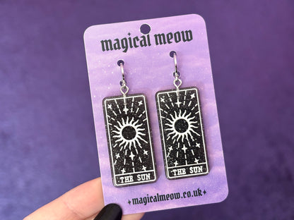 THE SUN - Resin Tarot Earrings