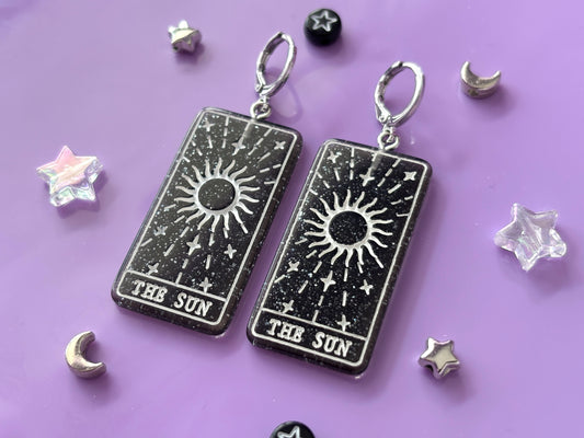 THE SUN - Resin Tarot Earrings