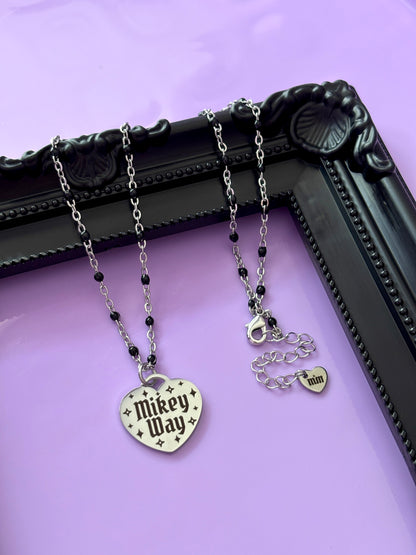 Mikey Way Heart Necklace - My Chemical Romance [Restocking Friday 18th September 5pm UK/BST]