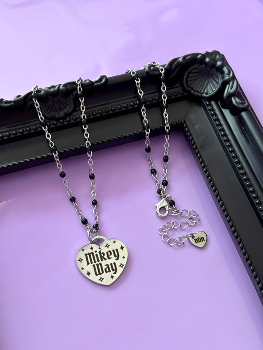 Mikey Way Heart Necklace - My Chemical Romance [Restocking Friday 18th September 5pm UK/BST]
