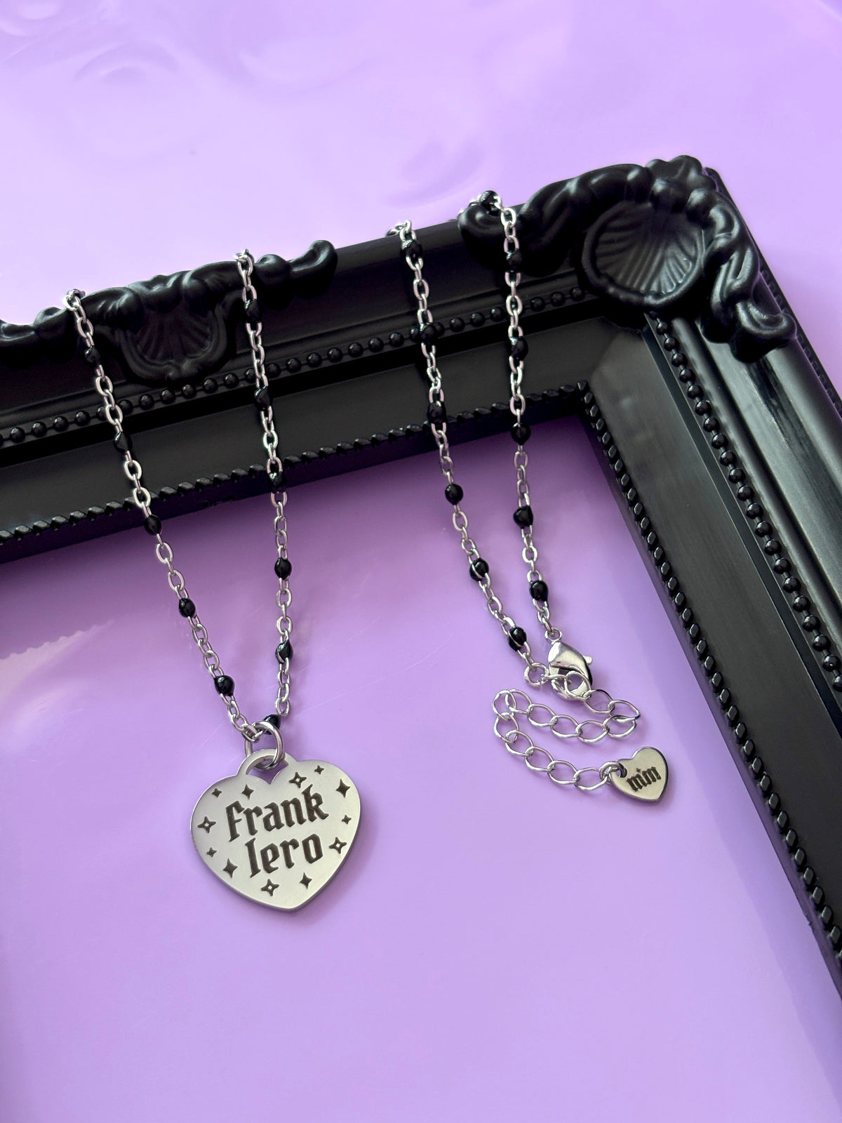 Frank Iero Heart Necklace - My Chemical Romance [Restocking Friday 18th September 5pm UK/BST]