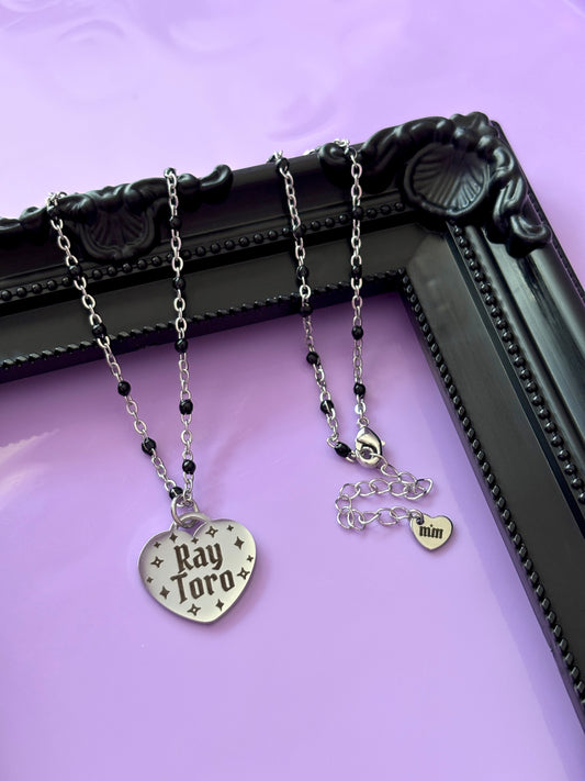 Ray Toro Heart Necklace - My Chemical Romance [Restocking Friday 18th September 5pm UK/BST]