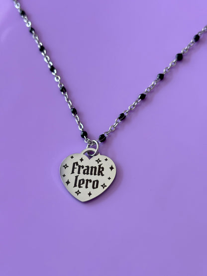 Frank Iero Heart Necklace - My Chemical Romance [Restocking Friday 18th September 5pm UK/BST]