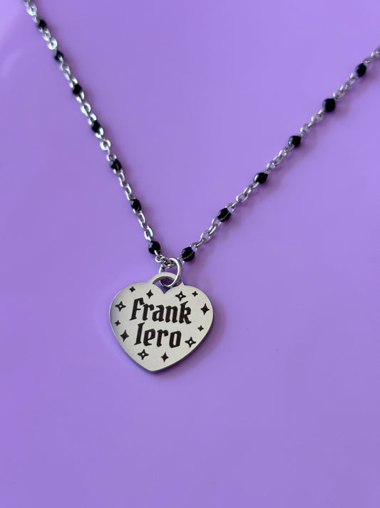 Frank Iero Heart Necklace - My Chemical Romance [Restocking Friday 18th September 5pm UK/BST]