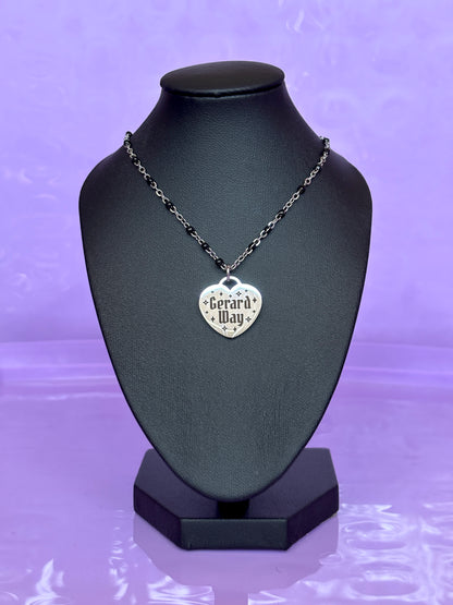 Gerard Way Heart Necklace - My Chemical Romance [Restocking Friday 18th September 5pm UK/BST]