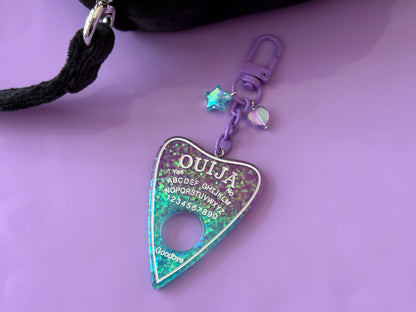 OUIJA BLUE PURPLE - Resin Planchette Charm