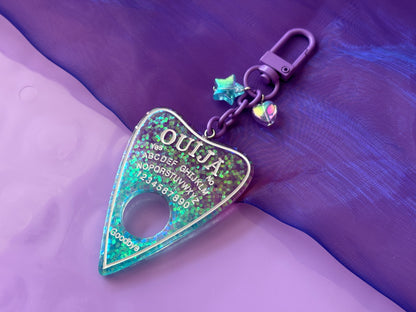 OUIJA BLUE PURPLE - Resin Planchette Charm