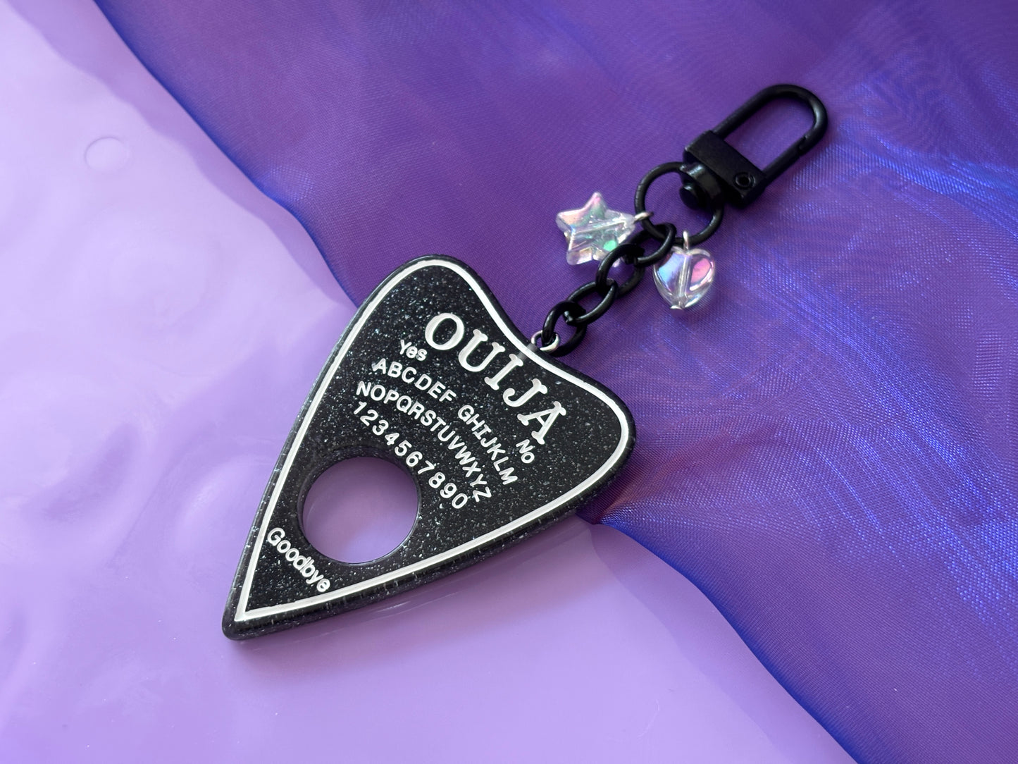 OUIJA BLACK - Resin Planchette Charm